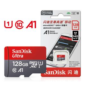 100% 오리지널 Sandisk 마이크로 SD 카드, 128GB Class10 플래시 TF 카드, 128GB 메모리 카드, 128GB 메모리 디스크, 스마트폰 및 테이블 PC용