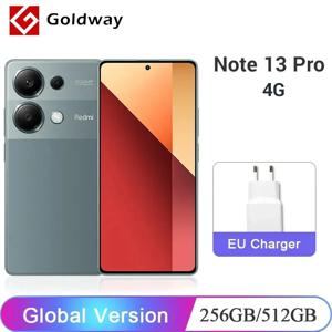 글로벌 버전 샤오미 Redmi Note 13 Pro 4G 휴대폰 8GB 256GB 200MP OIS 카메라 6.67