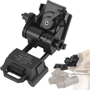 BOOIU L4G24 NVG 금속 헬멧 마운트, 조절식 금속 알루미늄 전술 헬멧, PVS15/18 나이트 비전 고글 마운트