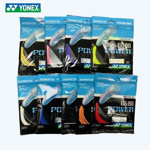 YONEX 배드민턴 라켓 스트링, BG80 파워 (0.68mm) 내구성, 고탄성 전문 훈련 대회 배드민턴 스트링