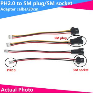 어댑터 케이블 연결 케이블, PH2.0 SM 플러그 소켓, 2P, 3P, 4P, 5P, 6P, 7P-12P, 20cm, 2PCs