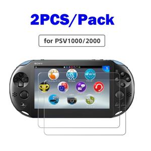 프리미엄 강화 유리 화면 보호대 보호 필름, 소니 PSV 2000 1000 PS Vita 2000 PS Vita1000, 게임 액세서리, 2 개