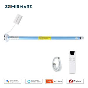 Zemismart 지그비 롤러 쉐이드 블라인드 모터, Tuya 스마트 전기 커튼 엔진, 알렉사 구글 홈 컨트롤, 17mm, 25mm, 28mm 튜브