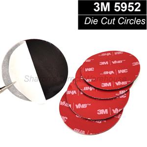 3M 5952 VHB 다이 컷 자체 접착 스티커, 대시 캠 카메라용 스티커 패드 마운트, 양면 접착 폼, 15mm, 20mm, 50mm