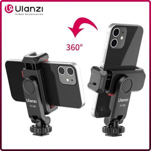 Ulanzi ST-06S 수직 촬영 휴대폰 마운트 홀더, DSLR 카메라 모니터 마운트 삼각대 마운트 클램프, 스마트폰 브이로그 촬영용