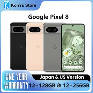 구글 픽셀 8 구글 텐서 G3, 4575 mAh, 12GB 128GB 및 256GB OLED, 안드로이드 14, 27W 유선 브랜드, 신제품, JP 및 US 버전