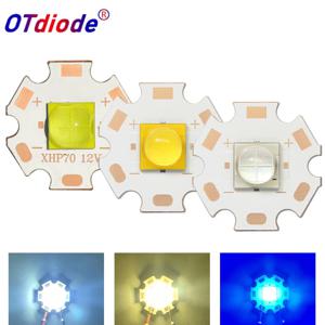 고출력 7070 LED 칩 세라믹 브래킷 비드, 자동차 램프 소스, 손전등 헤드라이트, XHP70.2, DC3V, 6V, 12V, 20W, 40W, XHP70, XHP50.2