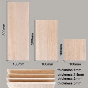 1 1.5 2 3mm 5 개 경량 공예 보드 모형 자동차 만들기 조각 수공예 교육용 DIY 액세서리 DIY 발사나무 칩