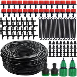 휴대용 마이크로 드립 관개 시스템, 20M 자동 급수, 조절식 드리퍼, 미스트 급수 키트, 정원 호스