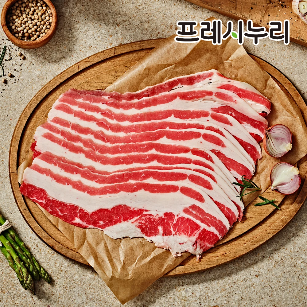 프레시누리 청정우 우삼겹 3초구이 샤브용 250gX4팩