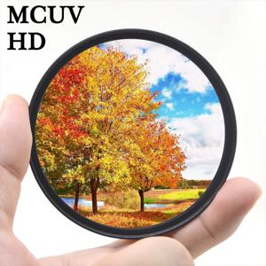 HD MCUV UV 필터 필터, 캐논 니콘 소니 DSLR용 렌즈 보호 필터, 49mm, 52mm, 55mm, 58mm, 62mm, 67mm, 72mm, 77mm, 82mm