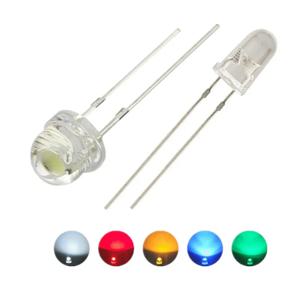 LED 5V 12V 5mm 비드 SMD f5 F3 모자 라운드 램프 딥 LED USB 자동차 조명, 흰색, 빨간색, 녹색, 파란색, 노란색 칩, 10 개