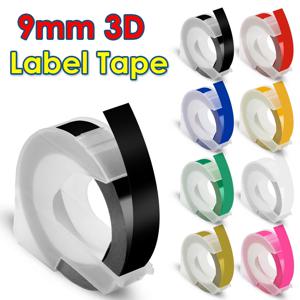 1Pcs Dymo 3D 엠보싱 테이프 9mm 호환 Dymo 3D 라벨 테이프, Dymo Motex E101 12965 수동 타자기 1610 라벨 프린터