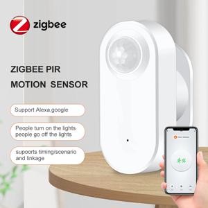 Tuya Zigbee 모션 센서 스마트 홈 장식 보안 경보 PIR 센서 적외선 감지기, 모션 센서, 알렉사 구글 홈과 작동