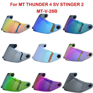 MT THUNDER 4 SV STINGER 2 MT-V-28B 교체용 헬멧 바이저, 헬멧 쉴드 안경 고글 스크린 헬멧 부품 액세서리