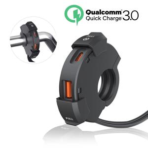 핫 오토바이 Qc 3.0 USB 고속 충전기 방수 소켓, C타입 포트, 신형 Pd 콘센트, 모토 바이크용 모바일 12V 충전기 플러그