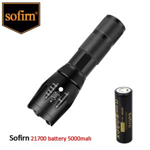 Sofirn 플랫 헤드 21700, 5000mAh, 3.7V, 48A, 10C 방전 HD 셀, 리튬 실제 용량