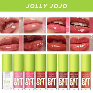 JOLLY JOJO 클리어 립 오일, 립 프로텍터 오일, 플럼핑 모이스처라이징 미러 립 컬러, 6 가지 색상