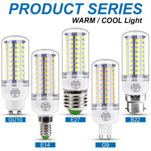 LED E27 전구 E14 옥수수 램프 GU10 스포트라이트, 220V Lampada G9 Bombilla B22 앰플 에너지 절약 LED 전구, 가정 거실용