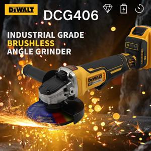 DEWALT 브러시리스 무선 앵글 연마기, 20V 전동 공구, 9000RPM 자기 부상 금속 절단, 충전 앵글 연마기, DCG406, 125mm, 100mm