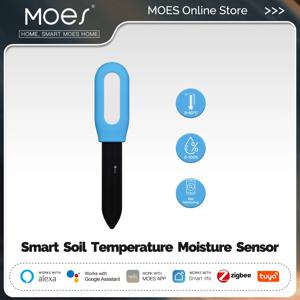 MOES 스마트 지그비 토양 온도 계량기 수분 습도 센서, 식물 모니터 감지기, 정원 자동화 관개