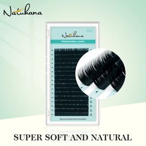 NATUHANA-프리미엄 개별 인조 속눈썹, 16 줄 C D CC DD, 내추럴 PBT, 밍크 속눈썹 연장 용품, 합성 속눈썹 메이크업