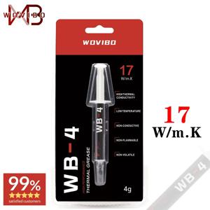 Wovibo 서멀 그리스 페이스트, CPU GPU 프린터 방열판 냉각 쿨러, 복합 실리콘 WB-4, WB 4, 4g, 2g, 17 W/m-k