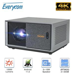 Everycom 풀 HD 프로젝터, 5G 와이파이 LED 4K 비디오 영화, 스마트 안드로이드 11.0, 12000 루멘 프로젝터, 홈 시어터 시네마 비머, RD829