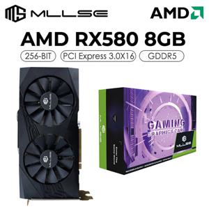 가장 저렴한 MLLSE 그래픽 카드, AMD Radeon RX 580 8GB 2048SP, GDDR5 256 비트 PCI Express 3.0 × 16 데스크탑 게임용 GPU