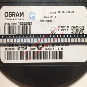 OSRAM LYE67B 패치 3528 4 다리 3 네거티브 1 포지티브 공통 포지티브 옐로우 라이트 LED 램프 비즈, 자동차용, 100 개