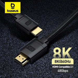 Baseus 샤오미 미 박스용 HDMI 호환 케이블, 48Gbps 디지털, PS5 PS4 8K 2.1 4K 2.0, 8K/60Hz 분배기