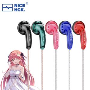 NiceHCK-YD30 UV 광택 표면 3.5mm HIFI 음악 유선 이어폰, 15.4mm 다이나믹 HD 마이크 이어폰 게임 회의 Vido EB2S