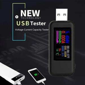 10 in 1 USB 테스터 DC 디지털 전압계 전류 전압계 암페어 전류 전압계 암페어 전압계 감지기 파워 뱅크 충전기 표시기