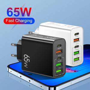 고속 충전 3.0 USB C 타입 충전기, 5 포트 휴대폰 충전기 어댑터, 아이폰 11, 13, 14 프로 맥스, 삼성, 샤오미, 화웨이용, 20W PD 3.1A