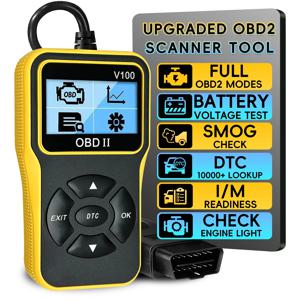 OBD2 스캐너 진단 도구, 리셋 기능이 있는 자동 점검 엔진 코드 리더, 향상된 OBDII/EOBD 자동차 스캔 도구