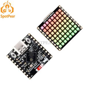 ESP32-S3 매트릭스 8x8 RGB-LED-WiFi 블루투스, QST 자세 자이로 센서 포함, QMI8658C