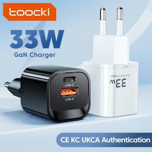 Toocki GaN USB C타입 충전기, 아이폰 샤오미 13 원플러스 리얼미 PD3.0 QC3.0 PPS 휴대폰용 휴대용 고속 충전기