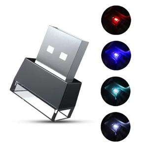 미니 USB LED 자동차 전구, 자동차 인테리어 분위기 조명, 휴대용 비상 조명, 장식 램프, LED 네온 전구