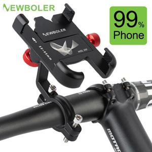 NEWBOLER MTB 휴대폰 마운트 스탠드 자전거 거치대, 360 도 회전 가능, 알루미늄 조절 가능, 자전거 휴대폰 거치대, 미끄럼 방지 거치대