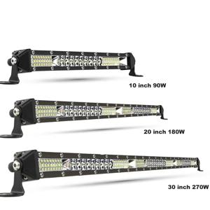 슬림 스팟 플러드 LED 바 오프로드 LED 라이트 바, 자동차 4x4 트럭 ATV SUV 보트 Lada Barra LED 라이트 바, 작업등, 12V, 24V