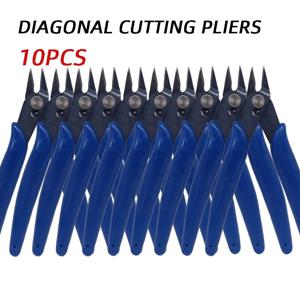 10PCS 170 모델 가위 블루 대각선 펜치 전자 펜치 플라스틱 워터 노즐 펜치 전자 커팅 노즐 펜치