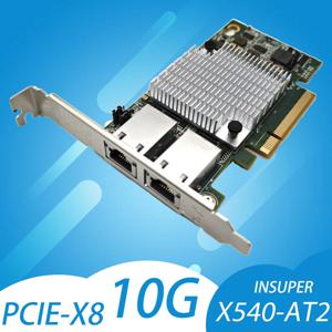 더블 포트 이더넷 카드 X540-T2 PCIE-X8 X16 네트워크 확장 어댑터 지지대, Synology NAS 및 기타용, 10G