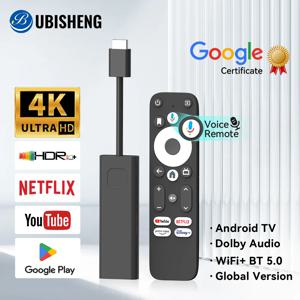 UBISHENG 안드로이드 TV 스틱, GD1 4K 스트리밍 미디어 플레이어, Amlogic S905Y4 2G DDR4 16GB, 넷플릭스 구글 인증 와이파이 셋톱 박스