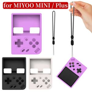 MIYOO MINI Plus 게임 콘솔용 실리콘 보호 스킨, 소프트 케이스 커버 슬리브, 스크래치 방지, 미끄럼 방지, 랜야드 포함