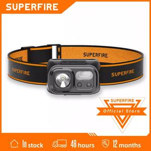 SUPERFIRE HL23 미니 슈퍼 브라이트 LED 헤드램프 유도 헤드라이트, USB C 충전식 휴대용 헤드 손전등, 캠핑 낚시