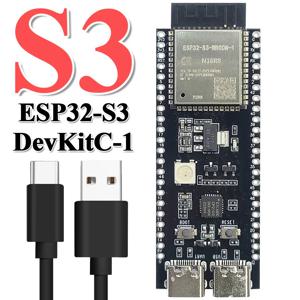 ESP32-S3-DevKitC-1 개발 보드 BT 2.4G 와이파이 모듈, 아두이노 8MB PSRAM 16MB 플래시 N16R8 44 핀 CP2102 C타입 ESP32 S3