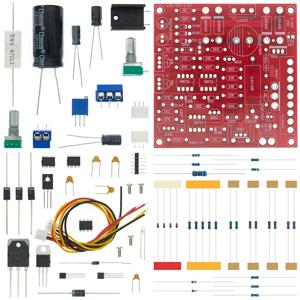 DC 조정 전원 공급 장치 DIY 키트, 연속 조정 가능한 전류 제한 보호 전압 조정기 세트, 0-30V, 2mA-3A