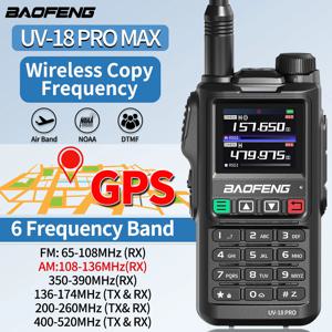 Baofeng UV18 프로 맥스 GPS AM FM 6 밴드 워키토키, 무선 복사 주파수 999CH 장거리 C 타입 UV-G28 프로 양방향 라디오