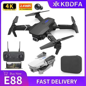 KDBFA 2024 E88 프로 와이파이 FPV 드론, 광각 HD 4K 1080P 카메라 높이 고정, RC 접이식 쿼드콥터 드론, 헬리콥터 장난감 선물, 신제품