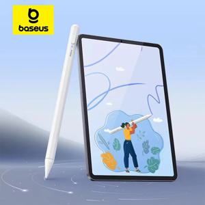 Apple Pencil iPad 용 LED 장착 Baseus Stylus Lite Palm 거부 마그네틱 디자인 터치 펜 태블릿 용 iPad Pro 2018-2023